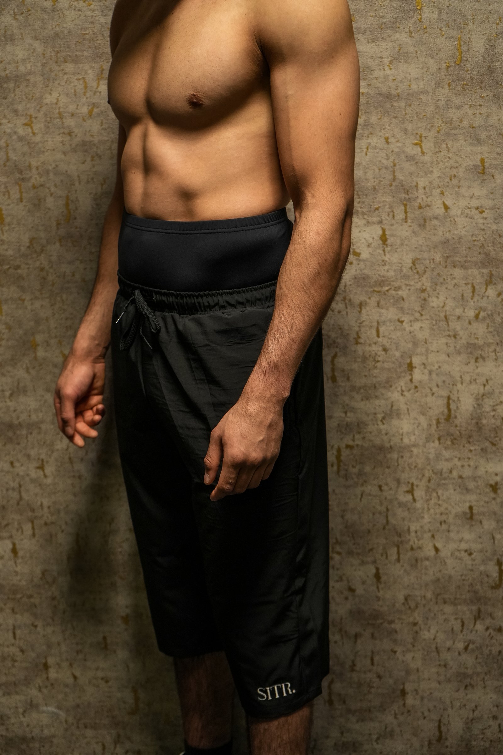 SITR Sportbroek 3/4 met geïntegreerde legging — modest sportkleding heren